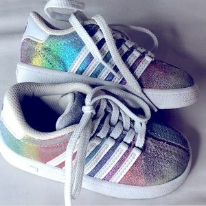 K-Swiss Rainbow 🌈 sparkle sneakers